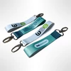 Stoff Schlüsselanhänger bedruckt mit premium Karabiner