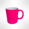 Neon Tasse mit individuellem Druck - neonpink