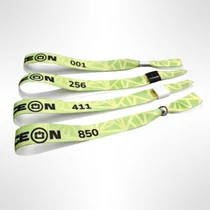 Festivalbändchen mit Nummerierung