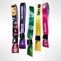 Festivalband bedrucken mit Plastikverschluss