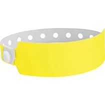 Plastikband Wide Face, neongelb (30 mm)