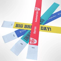 Goldenes Tyvek Kontrollband mit Druck (25 mm)