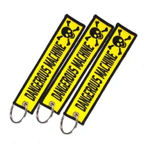 Gestickte Schlüsselanhänger mit einfarbigem Druck