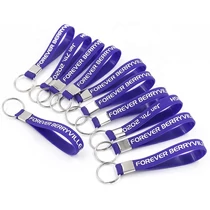 Hochgeprägte Silikon Schlüsselanhänger