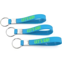 Tiefgeprägte Silikon Schlüsselanhänger