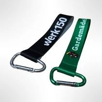 Schlüsselanhänger bedrucken lassen mit Karabinerhaken