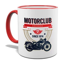 Werbetasse mit Druck, rot