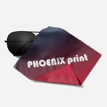 Brillenputztuch mit Druck 18 cm x 18 cm