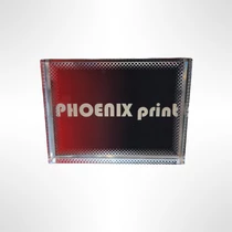 Glasblock mit eigenem Druck