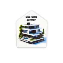 Personalisierte Kühlschrankmagnete - Hausform