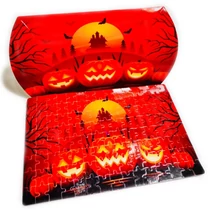 Halloween Jigsaw „Gruseliger Kürbis”