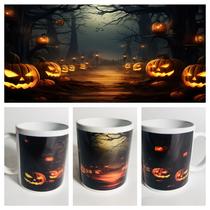 Halloween Tasse „Kürbisse im Wald”